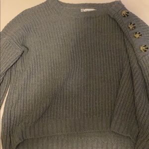 grey sweater